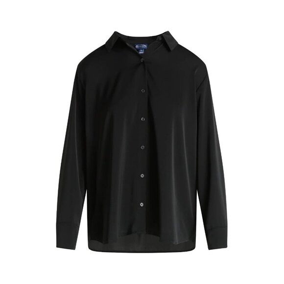 Scoop Tops - Scoop Women’s and Women’s Plus Relaxed Fit Button Front Shirt, Size XXL(20)
